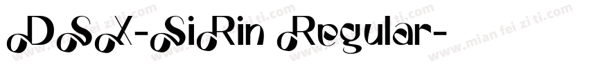 DSX-SiRin Regular字体转换